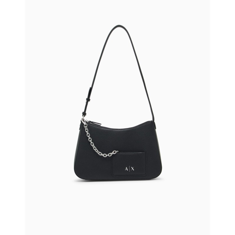 Borsa nera a spalla minimal chic: il trend accessorio donna elegante